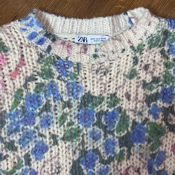 🌷 Zara 🌷 Wool Blend Knit Long Tunic Sweater - Picture 3 of 11